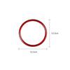Glossy Red Carbon Fiber Car Front Steering Wheel Sticker For Fiat 500 20 21 22