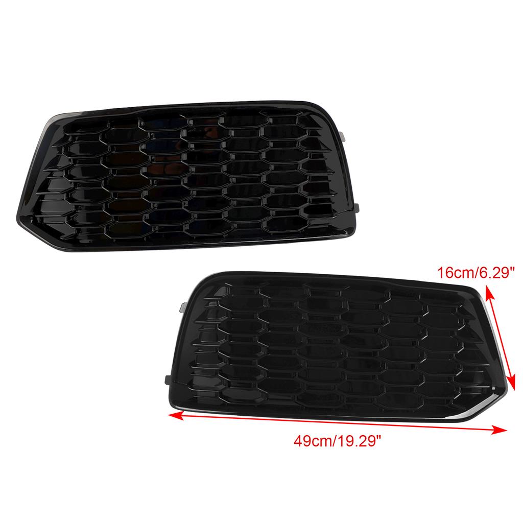 2 STÜCK Stoßfängerabdeckung Gitter Grill Blende Einsatz 80A807679D 80A807679DRU6 Passend für Q5 2018-2022 Maschen