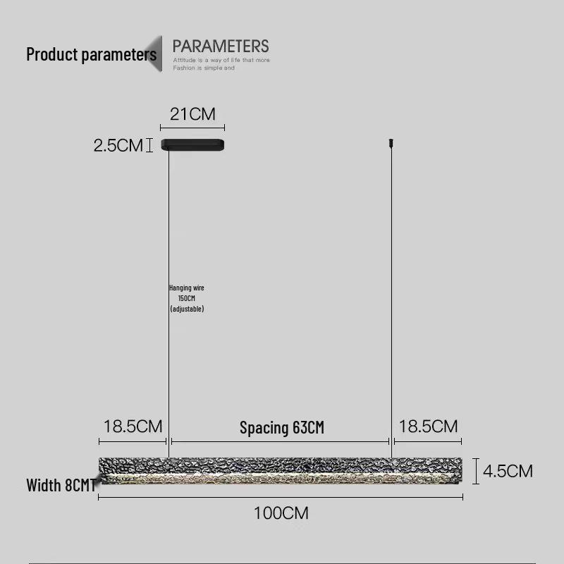 

2025 Italian Minimalist Glass Chandelier - Modern Luxury Dining Table Pendant Light Full-spectrum three-color light