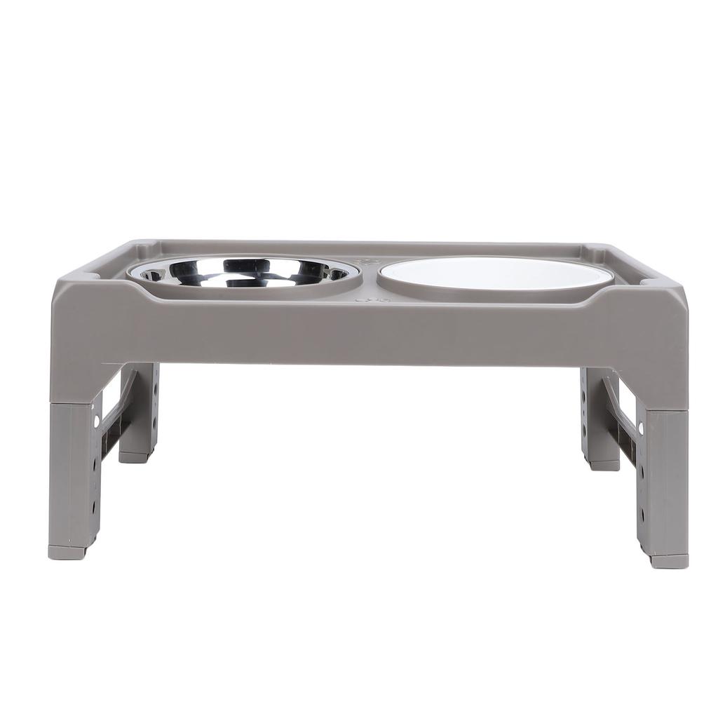 Elevated Dog Bowl Adjustable Height Promote Healthy Digestion Antislip Slow Feeder Food Water Bowl