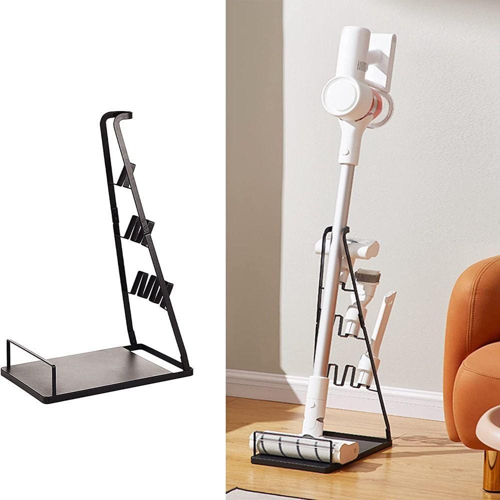 Vertical Vacuum Cleaner Storage Rack Stable Vacuum Holder Dust Collector Bracket  Kitchen Use