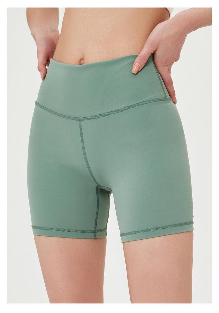 Women's High-Waist Quick-Dry Yoga Shorts - Breathable, Nude Feel, Perfect for Spring/Summer Fitness Activities
