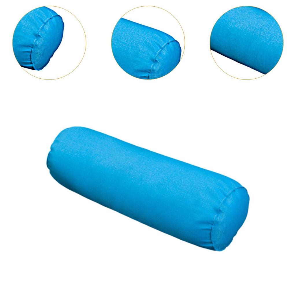 Round Pillow Bolster Cushion Throw Pillow Roll Neck Pillow for Home Fitness Yoga