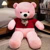 New 100cm Giant Dressed Sweater Bear Bowknot Multiple Color Options Plush Animals Dolls Super Soft Baby Soothing Toys Gift Decor