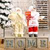 Christmas Decorations Standing Posture Santa Claus Doll Christmas Plastic Doll Creative Toy Decoration