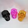 Reflective Mirrored Skull Head Ornament Hanging Chain Discos Balls Pendant for Halloween Parties and Unique Home Decors