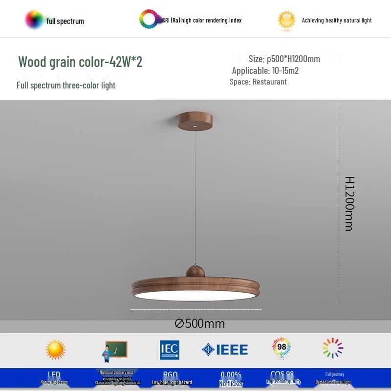 "Wabi-Sabi Medieval Style Walnut Rotating Chandelier 2024"