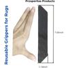 16-Pack Gripper for Rug for Hardwood Floors and Tiles: Double-Sided Reble Rug Carpet Tape. Anti-Slip Tape Grips Area Rugs, Non-Slip Rug Pads Prevent