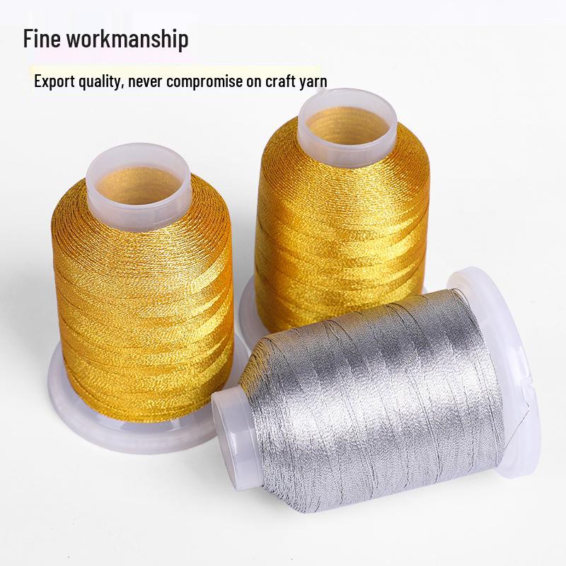 Gold & Silver Thread Bundle: 369 Strands for Weaving, Crafting, Jewelry & DIY Projects