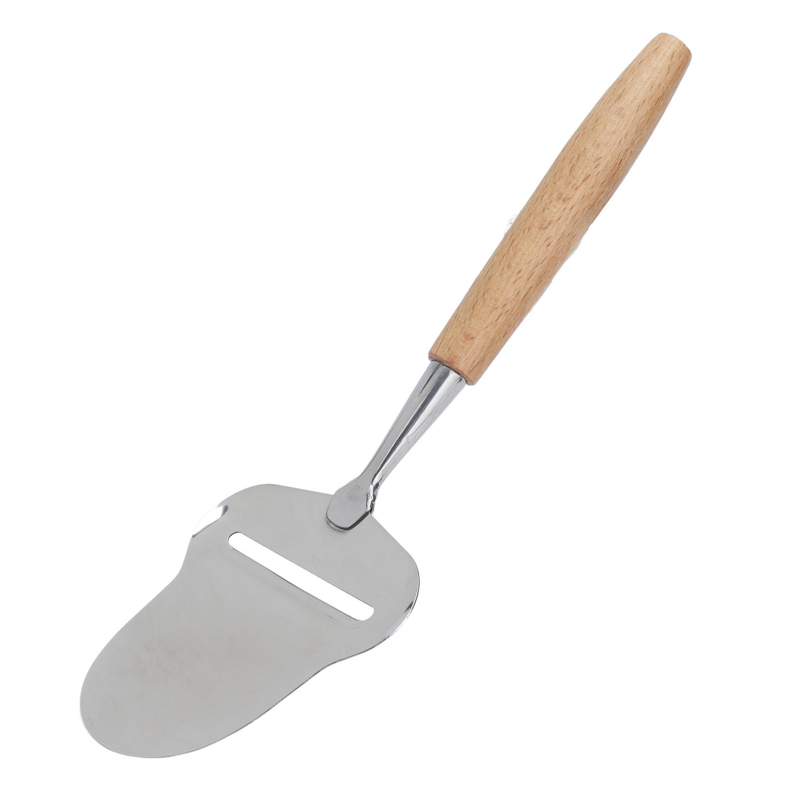 

Сырная лопатка с деревянной ручкой, из нержавеющей стали, регулируемая толщина, сырный рубанок для полутвердого сыра