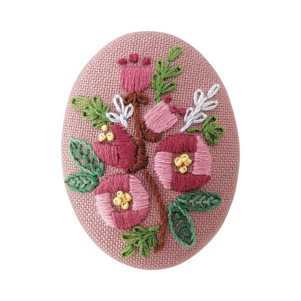 Olympus Thread French Embroidery Brooch Kit K9080 Pink