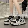 Student Sports and Leisure Little White Shoes Women's 2025 New Spring Versatile Black and White Panda Shoes Platform Heightening Board Shoes