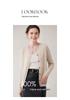 Women's 100% Pure Cashmere Cardigan - Autumn/Winter Casual Round Neck Solid Knit Sweater Coat