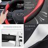 Toyota Highlander Nappa Leather Steering Wheel Cover: Breathable, Anti-Slip, Ultra-Thin for 2009-2026 Models.