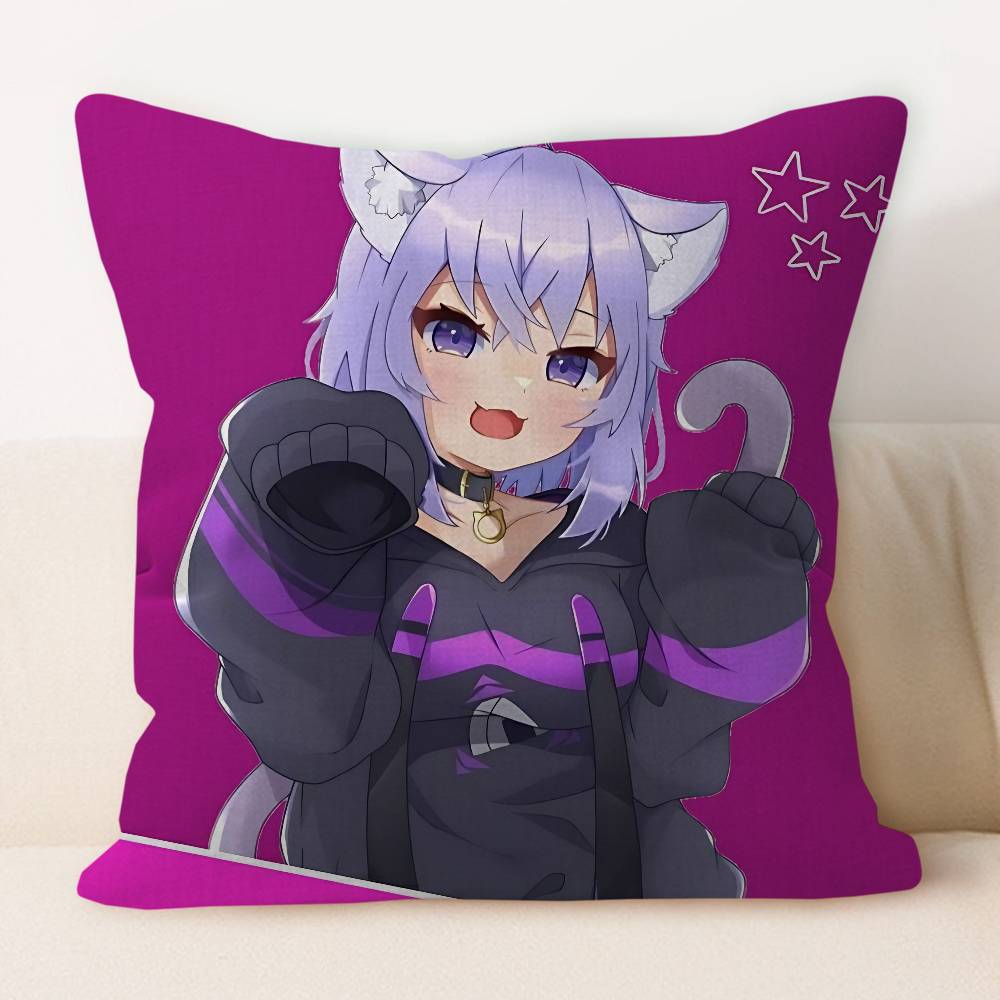 

N-Nekomata Okayu Cushion Cover Pillow Cover Decor Pillowcase Printed Cushion Case For Couch 12x12Inch