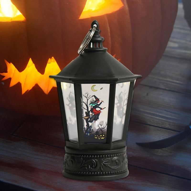 Festival Halloween LED Pumpkin Hand Lamp Halloween Pumpkin LED Hand Lamp with Designs for Celebratory Event Lighting