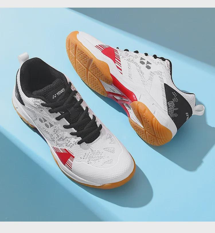 New Cross-Border Badminton Shoes with Cow Tendon Soles, Training Tennis Shoes, Sports Footwear, Student Soccer Shoes