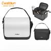 Shoulder Camera Bag Classic Black White Contrasting Shoulder Bag Micro-Single SLR 1 Machine 2 Mirror Camera Bag