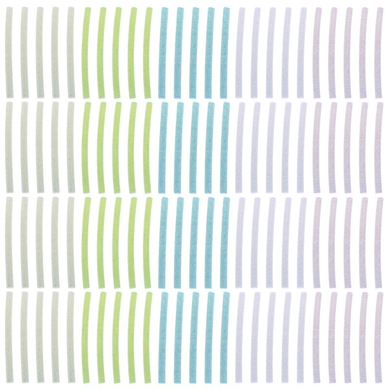 100Piece Multicolor Miniature Hot Melt Adhesive Sticks, 7mm by 100mm, Suitable for Artistic Creations Repair Quick Fixes