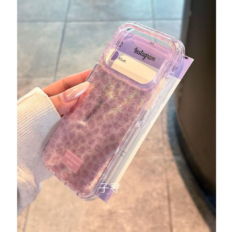 New Trendy Cute Pink Purple Leopard Prints Phone Case For iPhone17 16 15 14 13 12 11 Pro Max 78Plus XS XR SE Silicone Soft Cover