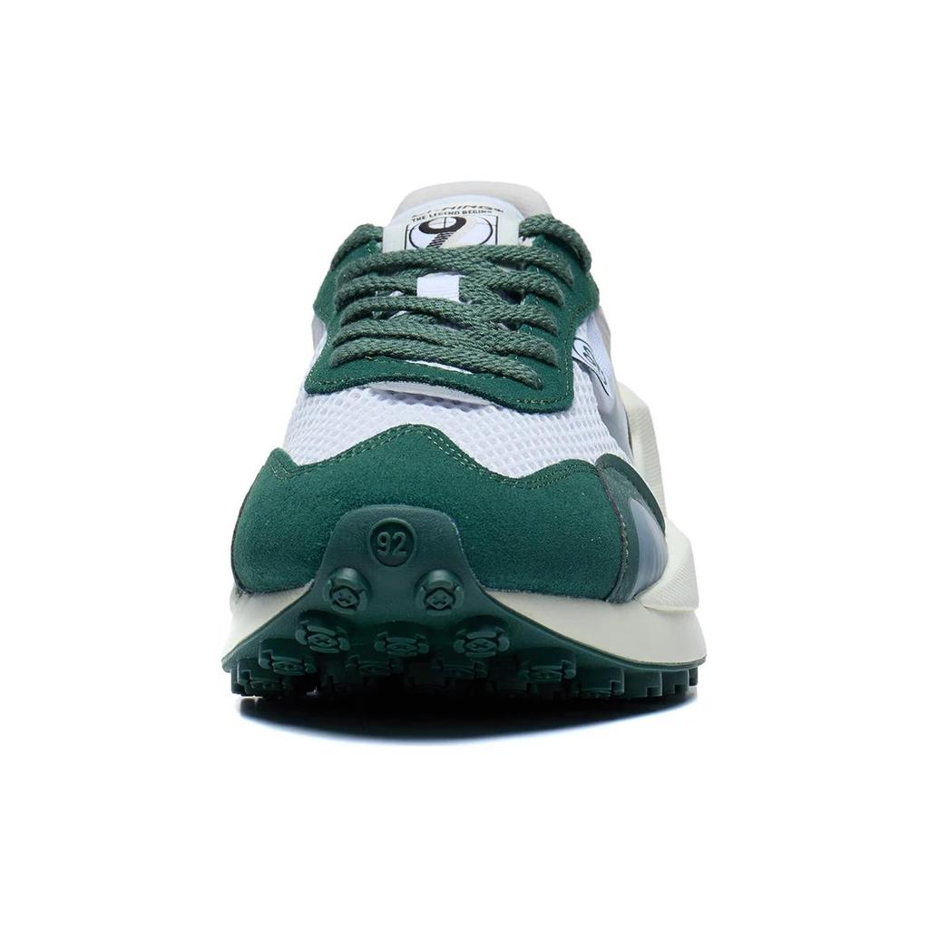 New LiNing Square Anti Slip Wear Resistant Low Top Sports Casual Shoes Men's White Green AGCT015-2