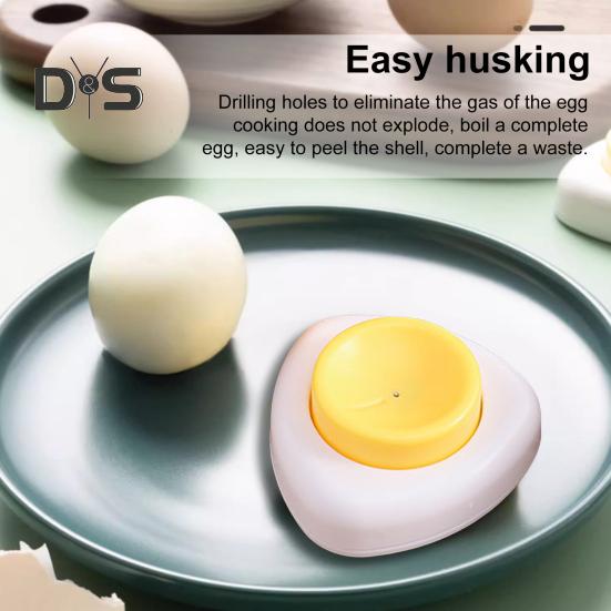2Pcs Egg Punch Tool for Hard Boiled Eggs Easy Eggshell Peeler Remover with Safety Lock Kitchen Gadget Eggs Hole Puncher