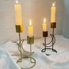 Candle Holder 1pcs Iron Candle Holder Crafts Romantic Candlelight Living Room Bedroom Ornaments Metal Home Decoration