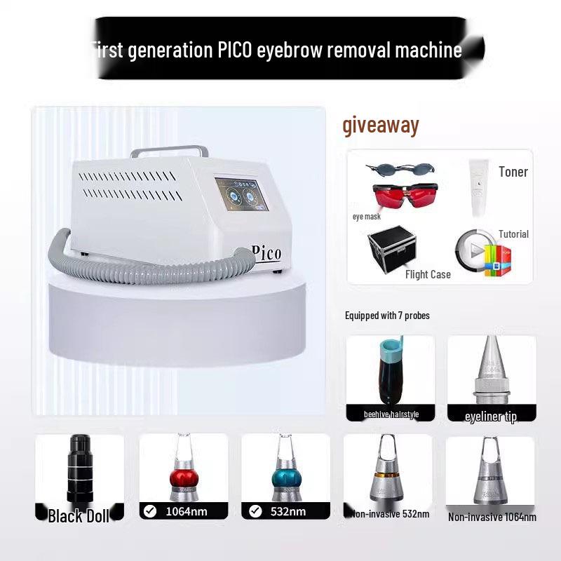 Second-Generation Non-Invasive Pico Eyebrow Cleansing Machine - Portable, Waterless Beauty Device