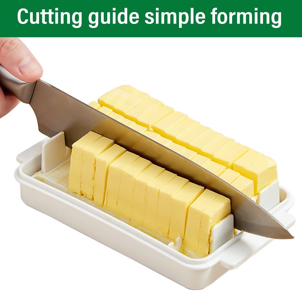 Butterschneider, Schneideschale, luftdichte Box, Stick Slicer, Behälterdeckel für Kühlschrank, Butterteiler, Aufbewahrungsbox