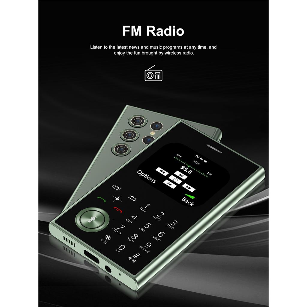 2 Pieces Stylish Mini 2G Mobile Phone