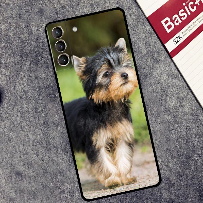 Yorkshire Terrier Dog Puppy Case For Samsung Galaxy S25 Ultra S20 S21 S22 S23 S9 S10 Plus S25 FE S24 Ultra Cover Coque