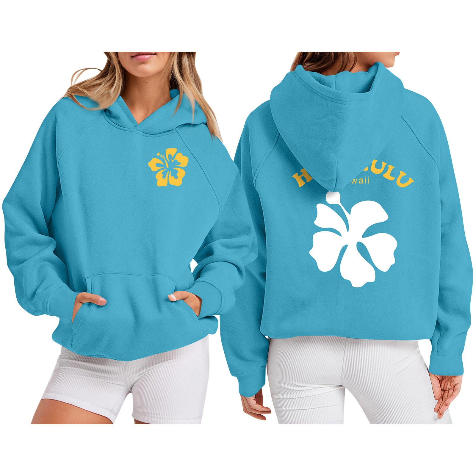 

Женская толстовка с цветными блоками, повседневная удобная свободная легкая женская толстовка с длинным рукавом и круглым вырезом S синий