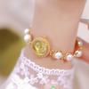 BS Watch For Women Small Fragrance Medieval Luxury Pearl Bracelet Watch Temperament Waterproof Ladies Fashion Quartz Watches