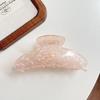 Acetic Acid Acetate Hair Claw Fresh Flower Hair Claw Fashion Irregular Pattern Shark Clip  Travel