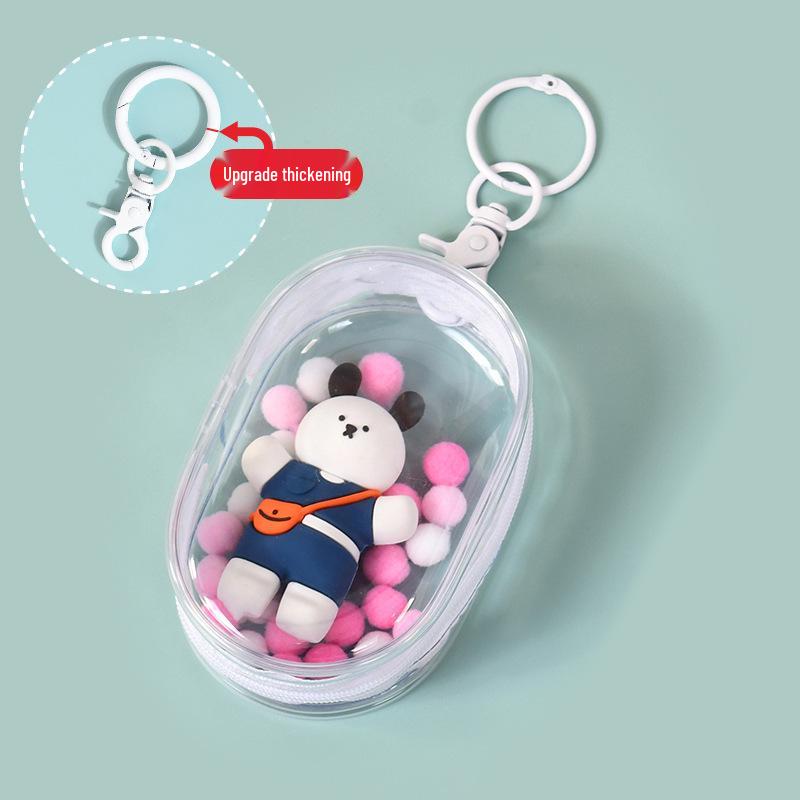 High Transparency 3D Baby Stroller Bag - Clear Show & Storage Bag with PVC and Data Cable Pocket