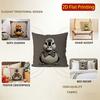 2D Cute Bow-Tied Duck Pillow Covers For Home Pattern Cushion Cover Suitable For Sofa Bedroom Car Pillow Cover