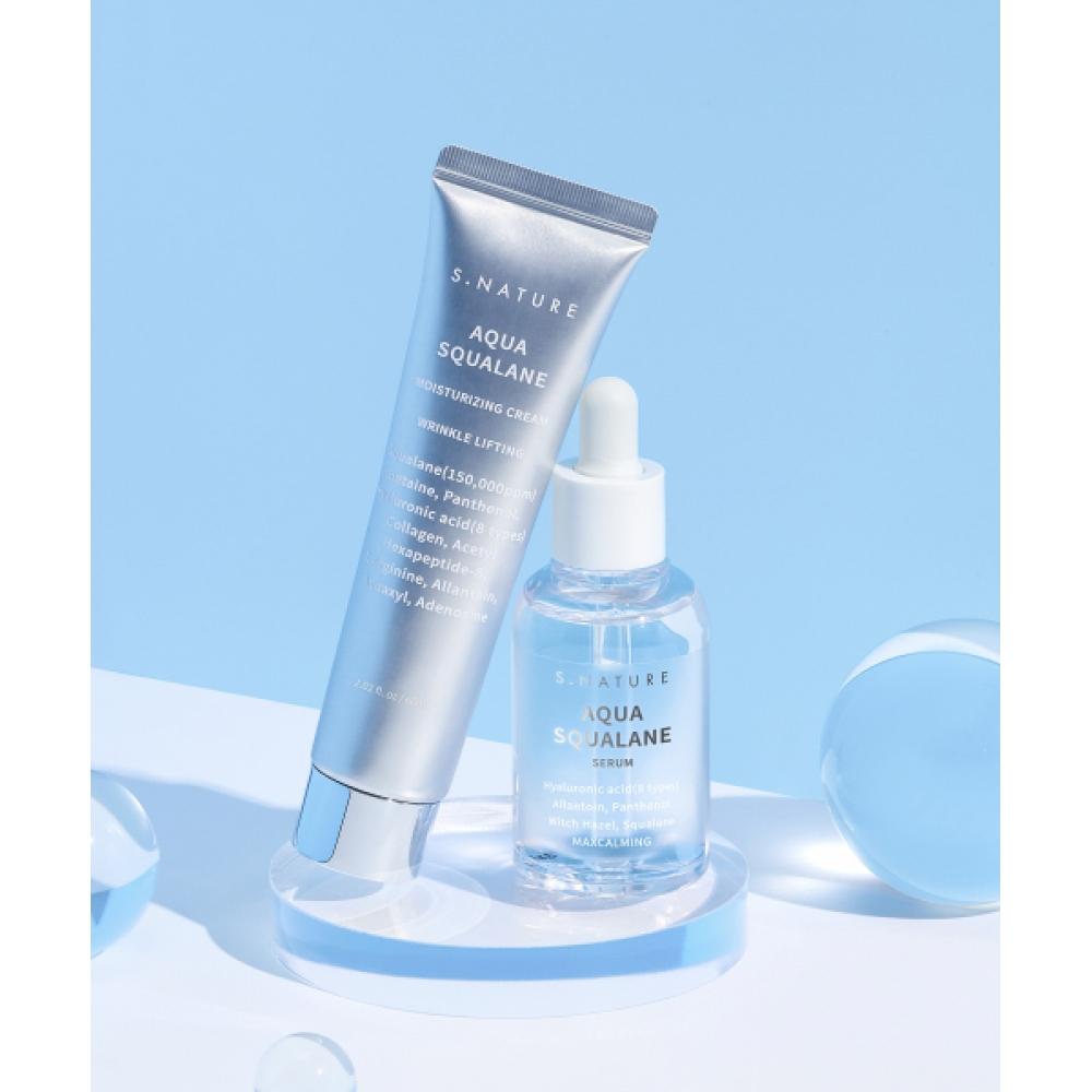 S.nature Aqua Squalane Serum 50ml + S.nature Aqua Squalane Cream 60ml NONE