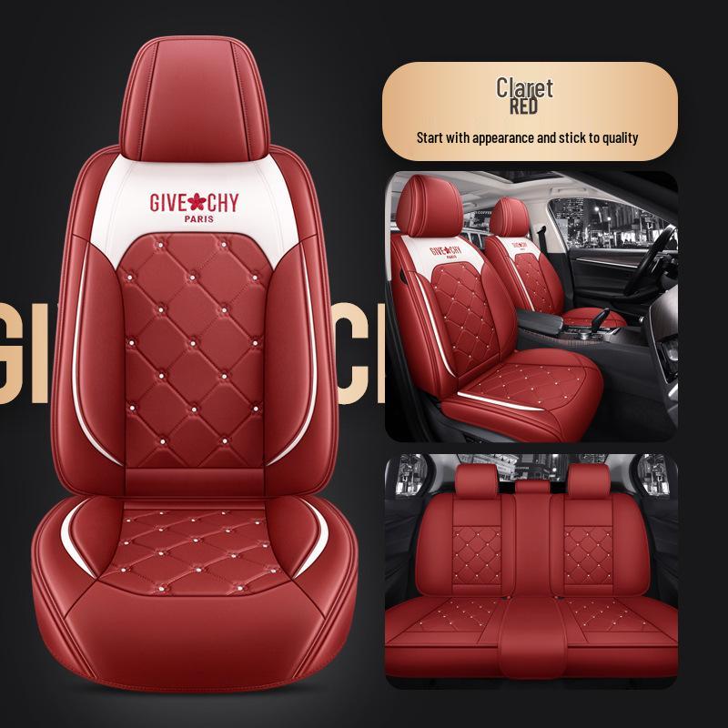 Purple Leather Car Seat Cushion Cover for Haoying CR-V, Xingchen, Changan CS55