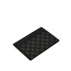 Daks Black Leather Dd Pattern Card Holder Dbho2f131bk