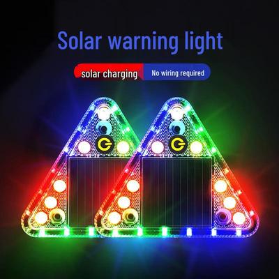 Solar-Powered Aircraft Tail & Car Rear Bumper Strobe Warning Light with Multicolor Breathing Effect for Electric Vehicles