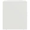 Nightstand White 34.5 x 39 x 44 cm Steel