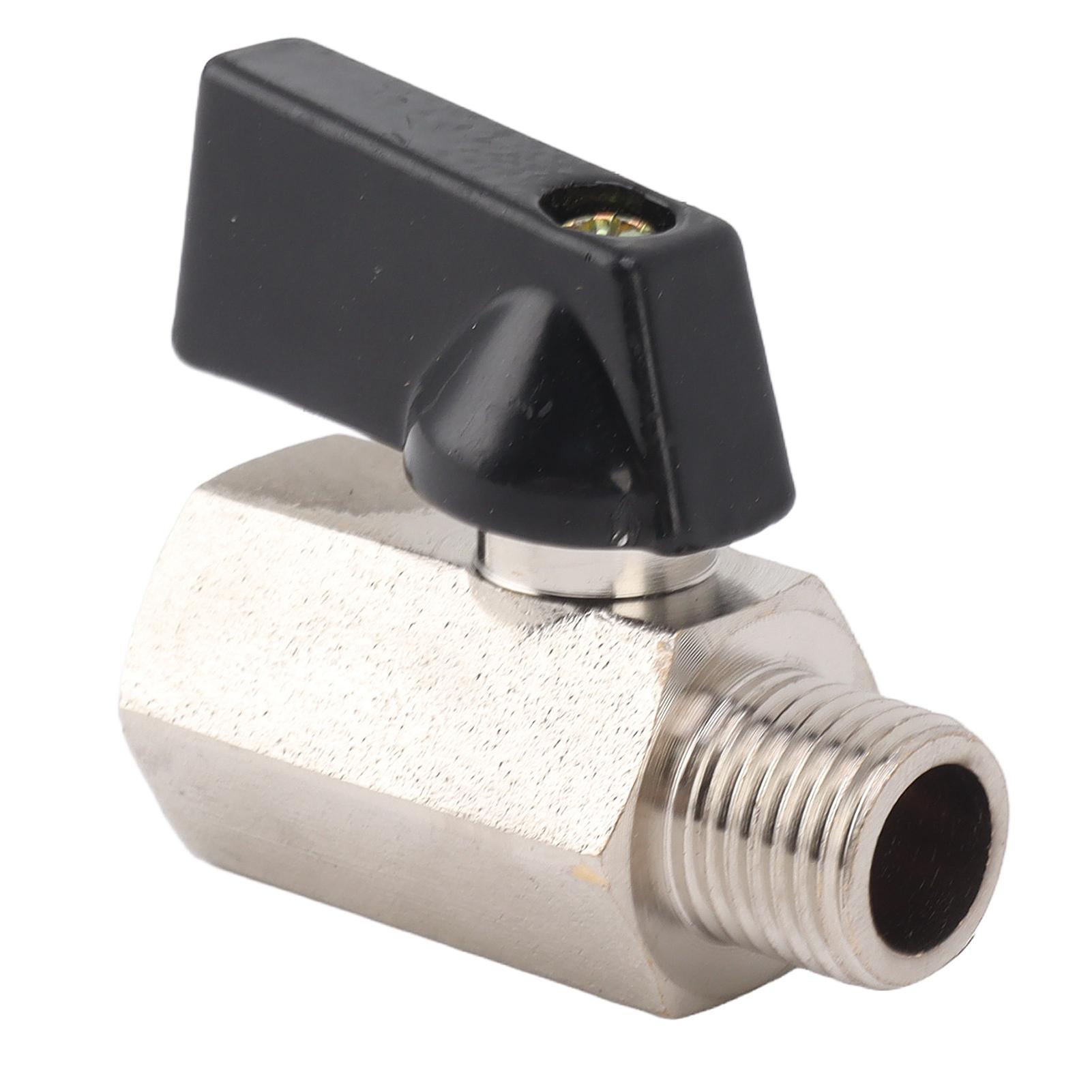 

Gas Valve Ball Type Male Female Thread Thicken Brass Sandblasting for Household Tap Water 1 4