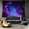 VIKAMA Purple and Blue Nebula Tapestry with Dreamy Galaxy Stars for Bedroom Living Room Decor Aesthetic Cyber Healing Wall Art
