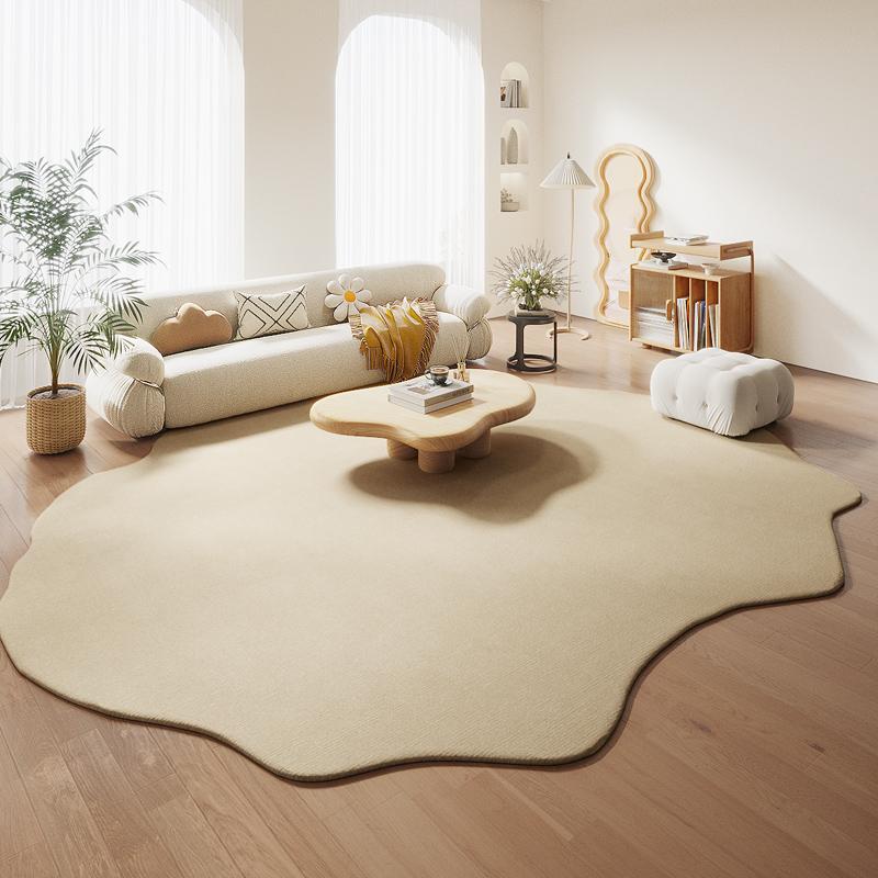 Luxury Embroidered Cashmere Sofa Rug For Living Room, Bedroom Side Table Large Size Warm Floor Mat For Home Decoration