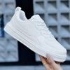 Summer Breathable Trendy Versatile Casual White Sneakers Youth Non-Slip Sports Thick-Soled White Shoes