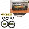 6 peças/conjunto Anel de Borracha da Roda de Tensão para Sharp GF-GF-575 GF-767 GF-909 Deck de Cassetes