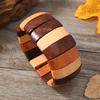 Handmade Beaded Woven Bracelet Vintage Coconut Shell Wooden Bracelet Bohemian Vacation Bracelet Women