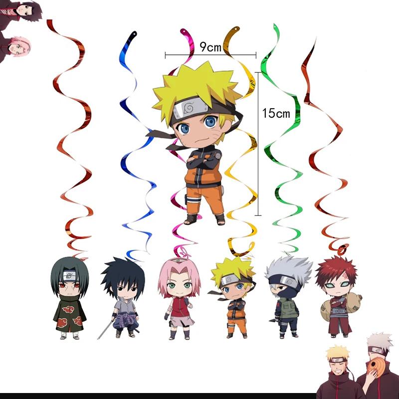 Naruto Dekorace Kreslené Narozeninové Deco Čelenka Party Suvenýry Batoh Plakát Jednorázové Party Nádobí Ubrus Talíře Hrníčky