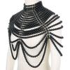 Schwere Industrie Perlen Körperkette Mode Mehrschichtige Perlen Schulterkette Brautkleid Zubehör