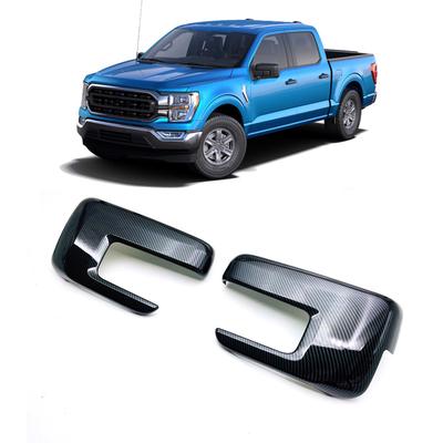 2 stuks ABS Koolstofvezel Look Achteruitkijkspiegelkappen Voor Ford F-150 F150 2021-2022